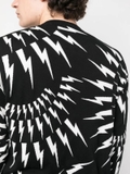 Neil Barrett Thunderbolt-print cotton sweatshirt
