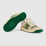 WOMEN'S SCREENER LEATHER SNEAKER - GREEN
