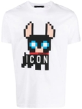 Dsquared2 Icon pixel-print T-shirt - White