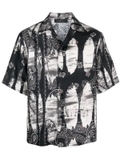 AMIRI graphic-print silk shirt