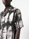 AMIRI graphic-print silk shirt