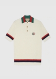KNIT COTTON POLO T-SHIRT WITH WEB