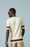 KNIT COTTON POLO T-SHIRT WITH WEB