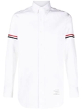 Thom Browne RWB stripe detail sleeve shirt