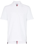 Thom Browne back-stripe polo shirt - White