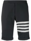 Thom Browne 4-Bar plain weave suiting shorts