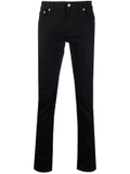 Alexander McQueen embroidered-logo straight-leg jeans
