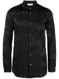 Alexander McQueen Graffiti logo-jacquard shirt