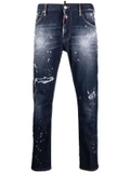 Dsquared2 distressed slim-cut jeans