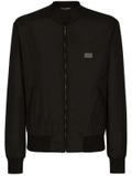 Dolce & Gabbana DG Essentials logo-plaque bomber jacket
