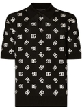 Dolce & Gabbana intarsia-knit polo shirt