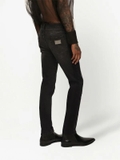 Dolce & Gabbana logo plaque low-rise skinny jeans