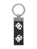 Dolce & Gabbana logo-print leather keychain