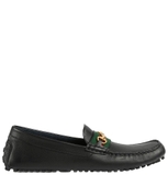 Gucci Driver With Web Leather Black