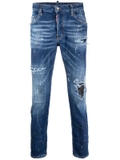 Dsquared2 distressed slim-cut jeans