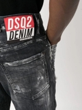 Dsquared2 bleached-finish cotton jeans