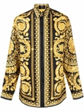 Versace baroque-print silk shirt