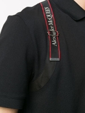 Alexander McQueen logo harness-strap polo shirt