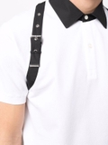 Alexander McQueen buckle-detail polo shirt