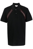 ALEXANDER MCQUEEN Tape Logo Polo Black