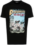 Dsquared2 graphic-print cotton T-shirt