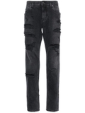 Dolce & Gabbana ripped-detailed cotton jeans