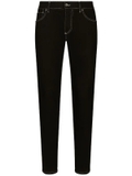 Dolce & Gabbana slim-cut contrast-stitching jeans