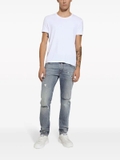 Dolce & Gabbana slim-cut logo-patch jeans