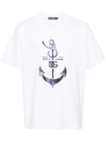 Dolce & Gabbana anchor-print cotton T-shirt