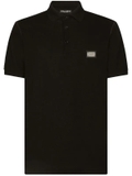 Dolce & Gabbana logo-tag piqué polo shirt