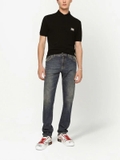 Dolce & Gabbana logo-tag piqué polo shirt
