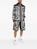 Dolce & Gabbana graphic-print denim-trim shirt