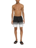 Dolce & Gabbana stripe-print swim shorts