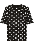 Dolce & Gabbana monogram-print cotton T-shirt