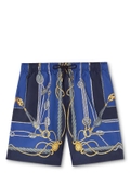 Versace Versace Nautical-print swim shorts