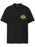 Versace Coupe Blason embroidered polo shirt