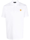 Versace Medusa embroidered polo shirt