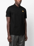 Versace Medusa embroidered polo shirt