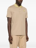 Versace Medusa Greca two-tone cotton polo shirt