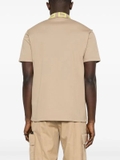 Versace Medusa Greca two-tone cotton polo shirt