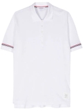 Thom Browne RWB-stripe fine-knit polo shirt