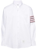 Thom Browne 4-Bar long-sleeve cotton shirt