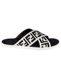 Fendi Black and White Forever Fendi Slides