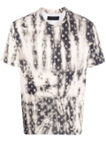 Amiri men's tie-dye bleach bandana t-shirt