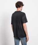 AMIRI Gray logo t-shirt with a vintage effect