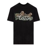 AMIRI Black t-shirt with Cheetah print