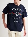 Gucci Logo Printed Crewneck T-Shirt