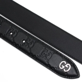 GUCCI BELTS BLACK LEATHER