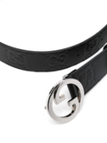 Gucci Cosmogony Interlocking G ‘Black’ Belt