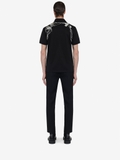 Alexander McQueen  Men's Pressed Flower Harness Polo Shirt